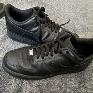 Nike Air Force Ones Men's Black Sneakers